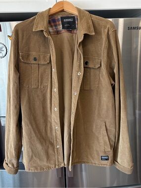 Ezekiel Men's XL Brown Corduroy Shacket